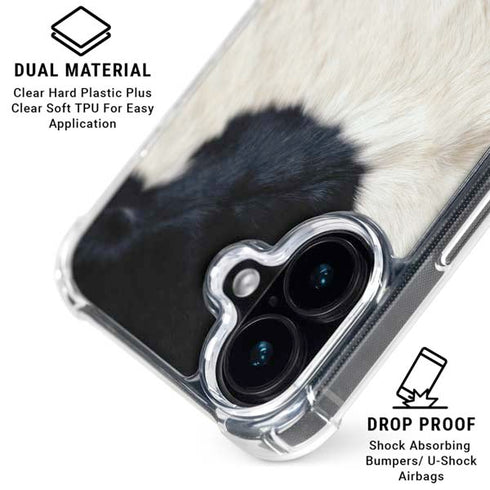 Cow iPhone 16 Clear Case